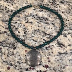 Green Stone Beaded necklace